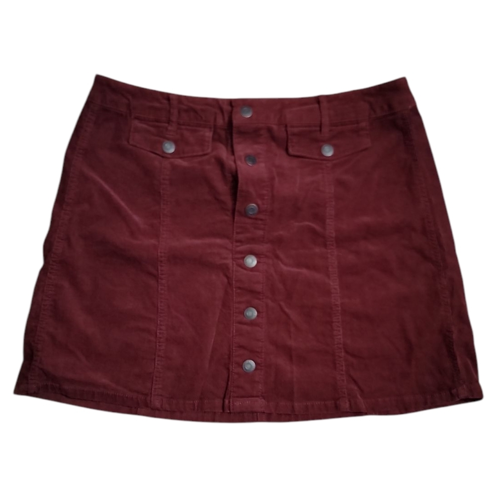 Mossimo Supply Co. Burgundy Mini Skirt